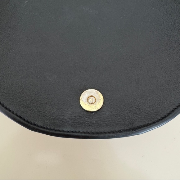 CUYANA Mini Saddle Bag Black Crossbody Leather - Picture 9 of 12